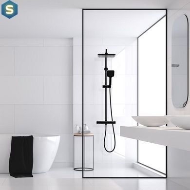 Душевая система Yoka Bodo 23 Black с термостатом BP.BODO-THERM-23-BLK, Черный матовый