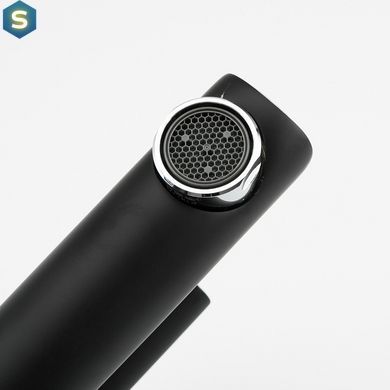 Змішувач для умивальника Gappo G1003-6, чорний/хром, Черный матовый