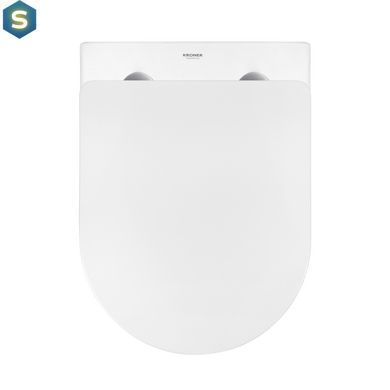 Комплект 4 в 1: Инсталляция GROHE Rapid SL 3 в 1 3884966Q + Унитаз безободочный Kroner Harz WHI483632 TORNADO с сиденьем Slim Duroplast / Soft-close / Quick relase KH483632WHIT (388496