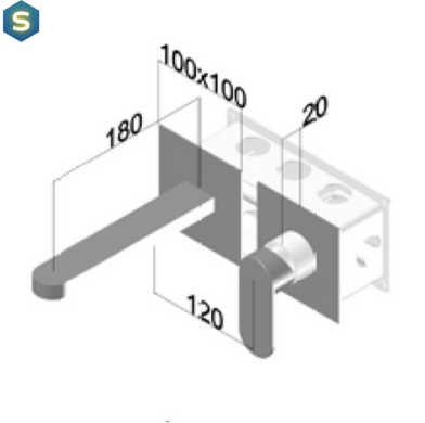 Смеситель для умывальника Ponsi Versilia BT VER C LA09, Хром