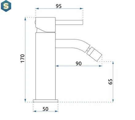 Смеситель для биде Rea Lungo white REA-B4701, Белый