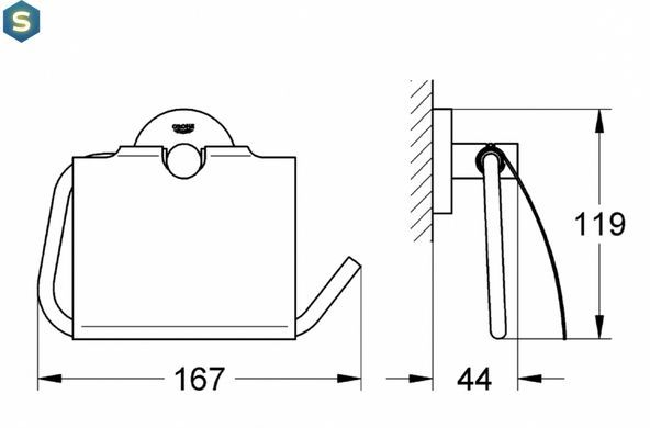 Тримач туалетного паперу Grohe Essentials 40367001
