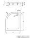 Душевой поддон Radaway Laros E Compact 100x80 SLE81017-01R
