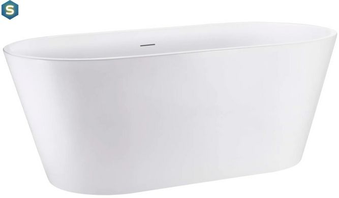 Ванна акриловая отдельностоящая Rea Milano 170x73 white REA-W2001, Белый