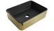Умывальник Mexen Catia gold black matt с узором накладной MEX-21314878, Золотой