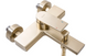 Смеситель для ванны Rea Verso настенный с изливом brushed gold REA-B6565, Золотой