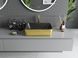 Умывальник Mexen Catia gold black matt с узором накладной MEX-21314878, Золотой