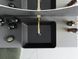 Умывальник Mexen Catia gold black matt с узором накладной MEX-21314878, Золотой