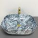 Умывальник VBI Bergamo blue tourmaline glossy накладний VBI-012504, Синий