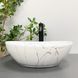Умивальник (раковина) VBI PARMA WHITE STONE накладний, Мармур