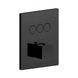 Душова система Paffoni Shower з термостатом та виливом 200x200 мм black matt KITCPT519NO200, Черный матовый
