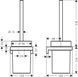 Йоржик підвісний Hansgrohe AddStoris Matt White/скло 41752700