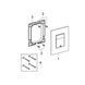 Комплект 4 в 1: Инсталляция GROHE Rapid SL 3 в 1 3884966Q + Унитаз безободочный Kroner Harz WHI483632 TORNADO с сиденьем Slim Duroplast / Soft-close / Quick relase KH483632WHIT (388496