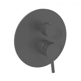 Змішувач для ванни/душу на 2 споживача Paffoni Light mercury grey LIG018MG, Каппучино