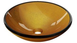 Умивальник Mexen Mira gold накладний MEX-24124250, Золотий