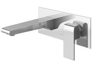 Смеситель для умывальника Kohlman Saxo хром + BOX скрытого монтажа QW185S, Хром