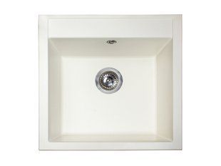 Кухонная мойка гранитная Miraggio Bodrum 510 white 508x495x227 00206402, Белый