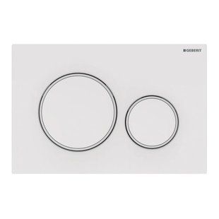Клавіша змиву Geberit Sigma20 білий матовий 115.882.11.1, Белый матовый