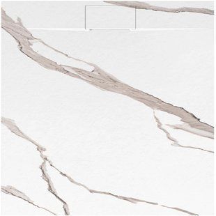 Душовий піддон Rea Bazalt 90x90 carrara white REA-K7002, Мармур
