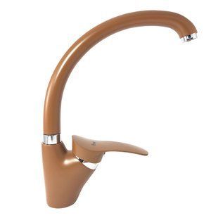 F4101-14 (F41) Змішувач для кухні U гайка &Oslash;40 коричневий Frap 1/10, Цемент матовий