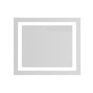 Зеркало Volle Luna Cuadro прямоугольное 70x80 см, с подсветкой по контуру, без выключателя хром 1648.53137800, Хром