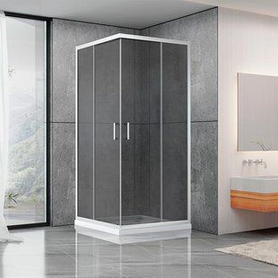 Душова кабіна Dusel A-513 100x100x190 тоноване, Хром, тонованний, хром, 100x100