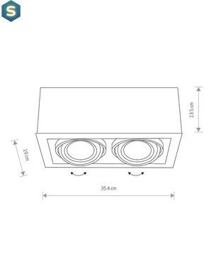 Точковий світильник Nowodvorski 9470 Box GU10, ES111 2x15W IP20 Bl
