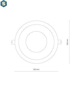 Точковий світильник Nowodvorski 8768 CL KEA LED 10W 3000K 2700Lm IP44 Wh
