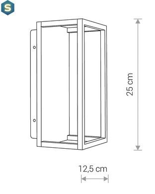 Светильник уличный Nowodvorski 8176 Symmetry LED 1x7W 3000K 212Lm IP54 Gr