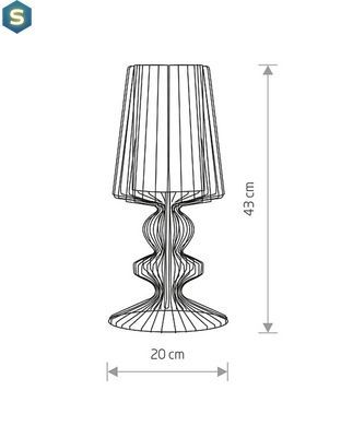 Настільна лампа Nowodvorski 5411 Aveiro E27 1x40W IP20 Bl