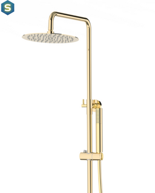 Душевая система Corsan Lugo gold с термостатом CMN01TGL, Золотой