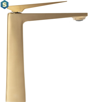 Змішувач для умивальника Rea Parker високий brushed gold REA-B4810, Золотий