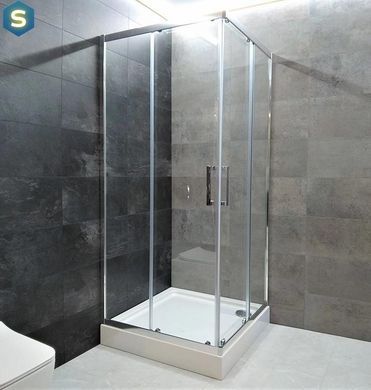 Душова кабіна Dusel A-513 100x100x190 тоноване, Хром, тонованний, хром, 100x100