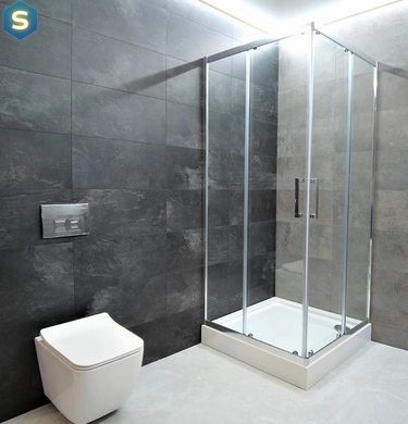 Душова кабіна Dusel A-513 100x100x190 тоноване, Хром, тонованний, хром, 100x100