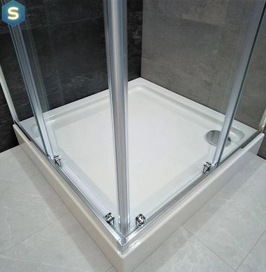 Душова кабіна Dusel A-513 100x100x190 тоноване, Хром, тонованний, хром, 100x100
