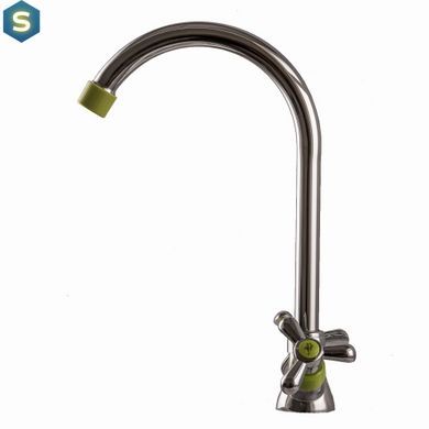 Змішувач для кухні Domino DK-H1-2N-Green, Хром