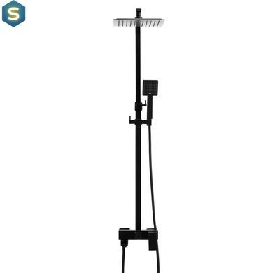 Душова система Yoka Cube 25 Black з виливом BP.CUBE-25-BLK, Черный матовый