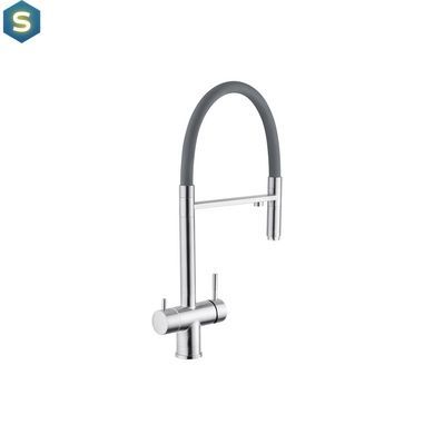 Смеситель для кухни с подключением к фильтру Kroner KRP Edelstahl Klassisch - ESG03815GRA CV027934, Нержавеющая сталь