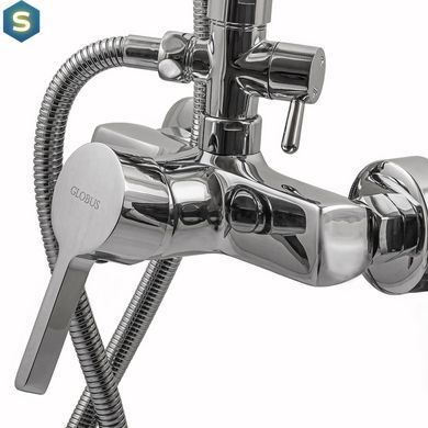 Душевая система Globus Lux DS-007A, Хром