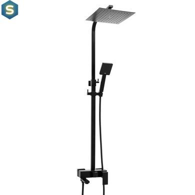 Душова система Yoka Cube 25 Black з виливом BP.CUBE-25-BLK, Черный матовый