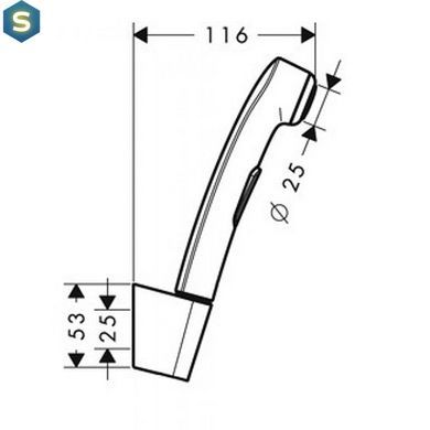 Бидетта Hansgrohe Brushed Bronze 96907140