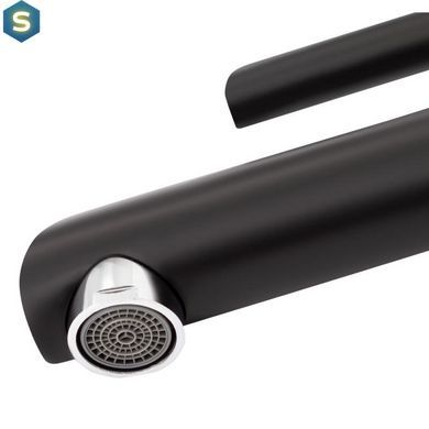 Змішувач для раковини Qtap Grand BCR 001F, Черный матовый