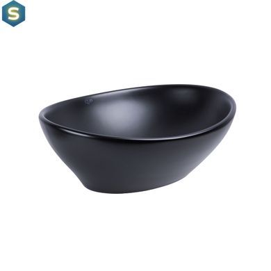 Умывальник Qtap Dove 410х335х145 Black matt QT06116062AMB, Черный матовый