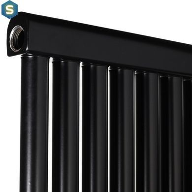 Дизайнерский радиатор трубчатый Betatherm PS Style 1 H-1800 мм, L-405 мм нижнее подключение PS 1180/11 9005M 99, Черный матовый