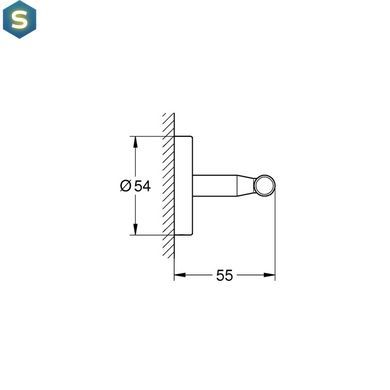 Гачок для ванної кімнати Grohe QuickFix Start Cosmopolitan 41168000, Хром