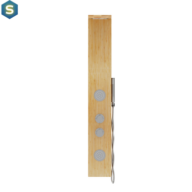 Душевая панель Corsan Balti 2.0 bamboo хром с термостатом B001TCH, Дуб