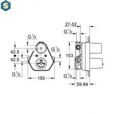 Скрытая часть Grohe Concealed 34212000