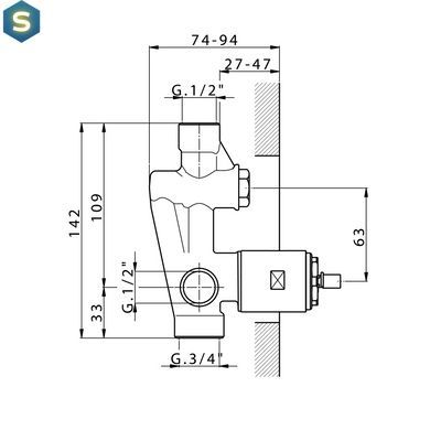 Смеситель скрытого монтажа Devit Art 1502X140B черный матовый, Черный матовый