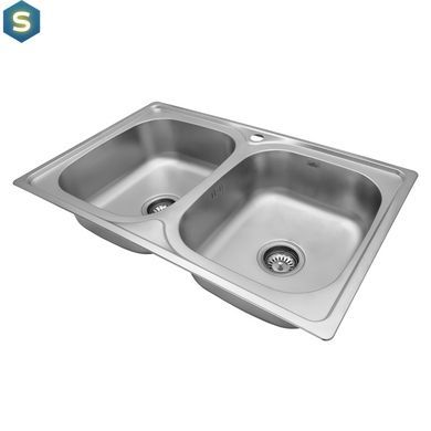 Кухонна мийка Kroner KRP Satin-5080Z (0,8 мм) CV025445, Satin