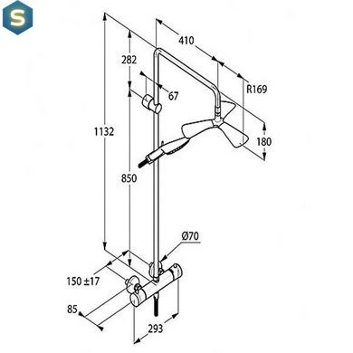 Душова система Kludi Fizz 6709605-00, Хром